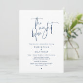 Invitation The Night Before, Modern Wedding Rehearsal Dinner (Debout devant)
