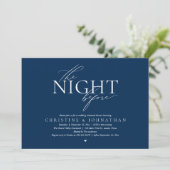 Invitation The Night Before, Modern Wedding Rehearsal Dinner  (Debout devant)