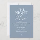Invitation “The Night Before” Modern Wedding Rehearsal Dinner (Devant)