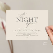 Invitation The Night Before, Modern Wedding Rehearsal Dinner 