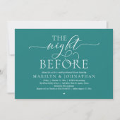 Invitation The Night Before, Modern Wedding Rehearsal Dinner (Devant)