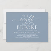 Invitation The Night Before, Modern Wedding Rehearsal Dinner (Devant)
