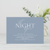 Invitation The Night Before, Modern Wedding Rehearsal Dinner  (Debout devant)