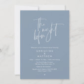 Invitation The Night Before, Modern Wedding Rehearsal Dinner (Devant)