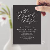 Invitation The Night Before Romantic Wedding Rehearsal Dinner
