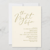 Invitation The Night Before Romantic Wedding Rehearsal Dinner (Devant)