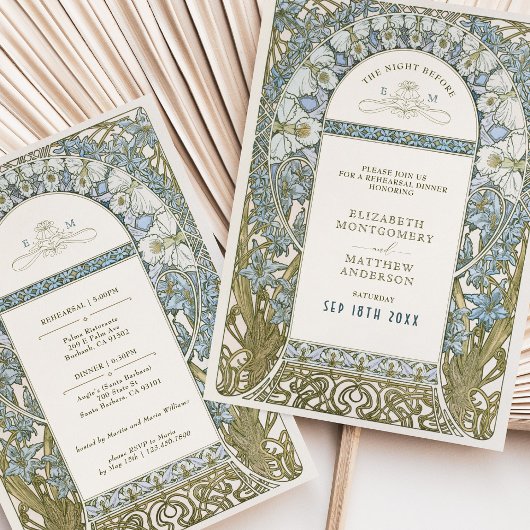 Invitation The Night Before Wedding Rehearsal