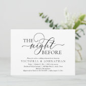 Invitation The Night Before, Wedding Rehearsal Dinner Party (Debout devant)