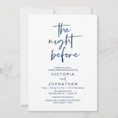 Invitation The Night Before, Wedding Rehearsal Dinner Party (Devant)