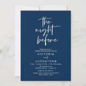 Invitation The Night Before, Wedding Rehearsal Dinner Party (Devant)