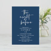 Invitation The Night Before, Wedding Rehearsal Dinner Party (Debout devant)