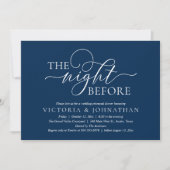 Invitation The Night Before, Wedding Rehearsal Dinner Party (Devant)