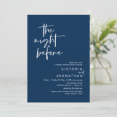 Invitation The Night Before, Wedding Rehearsal Party Dinner (Debout devant)