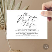 Invitation The Night Before Wedding Rehearsal Romantic Dinner