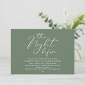 Invitation The Night Before Wedding Rehearsal Romantic Dinner (Debout devant)