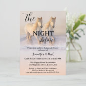 Invitation The Night Before Winter Horses Rehearsal Dinner (Debout devant)