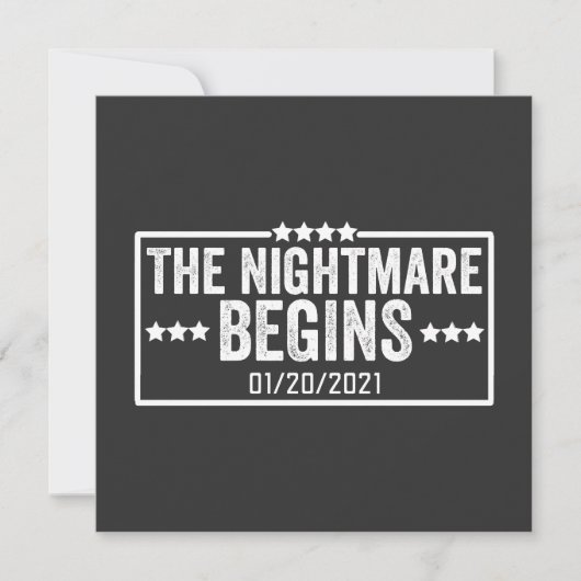 Invitation the nightmare begins (Devant)
