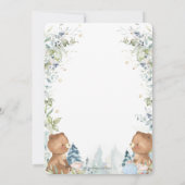 Invitation Thé Nounours mignon pour deux 2e fête d'anniversai (Dos)