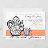 Invitation Thé nuptial avec couleur changeable (Devant)