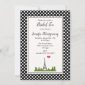 Invitation Thé nuptial de la Tour Eiffel (Devant)
