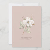 Invitation Thé nuptial Mauve Magnolia (Dos)