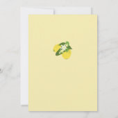 Invitation Thé nuptial moderne Citrons Tuiles portugais Douch (Dos)