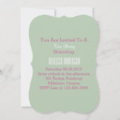 Invitation thé nuptiale de douche de ressort floral de Paris (Dos)