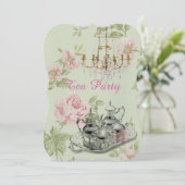 Invitation thé nuptiale de douche de ressort floral de Paris (Debout devant)