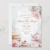 Invitation Thé nuptiale invitation, Alice nuptiale thé (Devant)