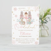 Invitation The Nutcracker Winter Onederland 1st Birthday (Debout devant)
