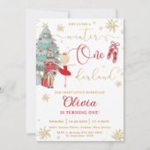 Invitation The Nutcracker Winter Onederland 1st Birthday Red (Devant)