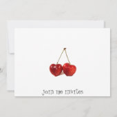 Invitation thé ou café pour la Saint-Valentin (Dos)