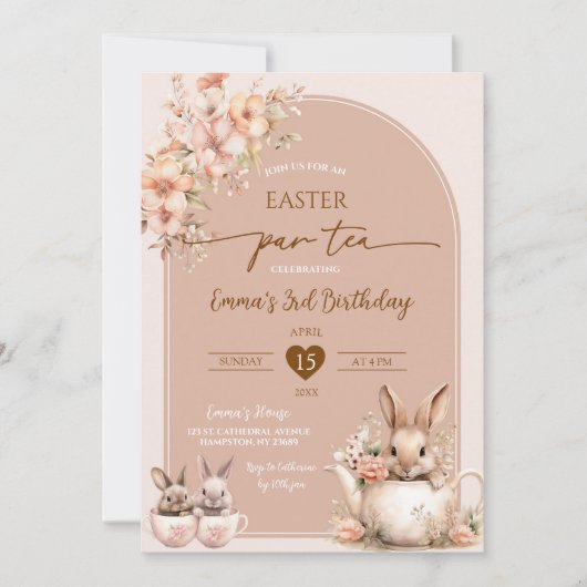Invitation Thé Pâques Par (Devant)