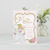 Invitation Thé Party de la Jolie Princesse (Debout devant)