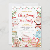 Invitation Thé Party de Noël (Devant)