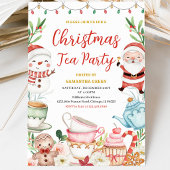 Invitation Thé Party de Noël