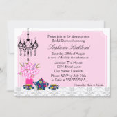 Invitation Thé Party Élégant (Devant)