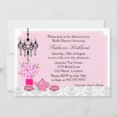 Invitation Thé Party Élégant (Devant)