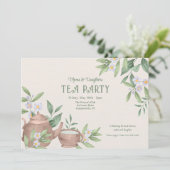 Invitation Thé Party Zen (Debout devant)
