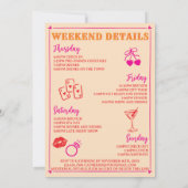 Invitation The Perfect Match Bachelorette Party Itinerary (Dos)