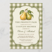 Invitation The Perfect Pair Gingham Couples Bridal Shower (Devant)