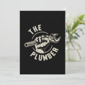 Invitation The Plumber Plumbing Profession Craft Pipe Gift (Debout devant)
