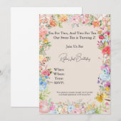 Invitation Thé pour deux (Devant / Derrière)