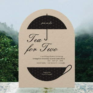 Invitation Thé pour deux classiques Mariage Thé Douche Invita
