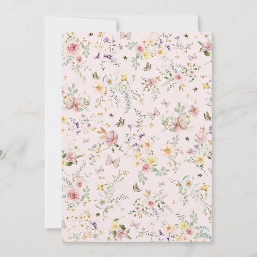 Invitation Thé pour deux fête d'anniversaire de printemps aux (Dos)