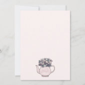 Invitation Thé pour deux fêtes d'anniversaire (Dos)