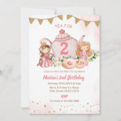 Invitation Thé pour deux princes 2e fête d'anniversaire (Devant)