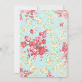 Invitation Thé pour deux Tea Party (Dos)