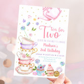 Invitation Thé Pour Deux Tea Roses Anniversaire
