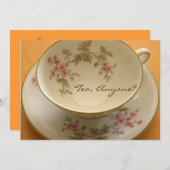 Invitation THÉ, QUELQU'UN ?invitation (Devant / Derrière)